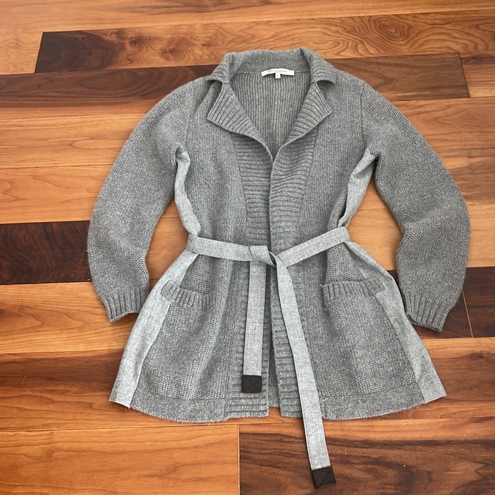 Rani Arabella Gray Belted Cardigan